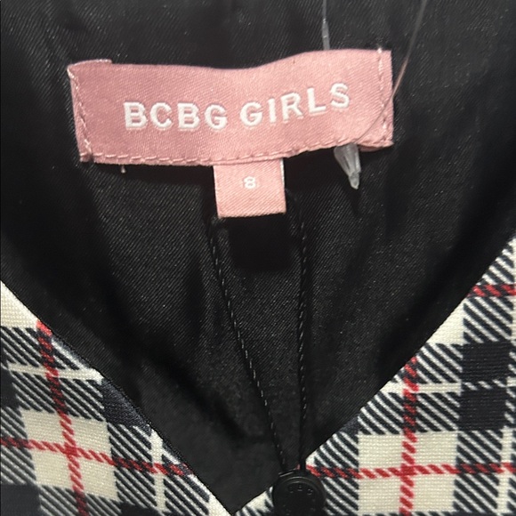 BCBG Girls Plaid and Black Kids Casual Dress - Picture 2 of 5